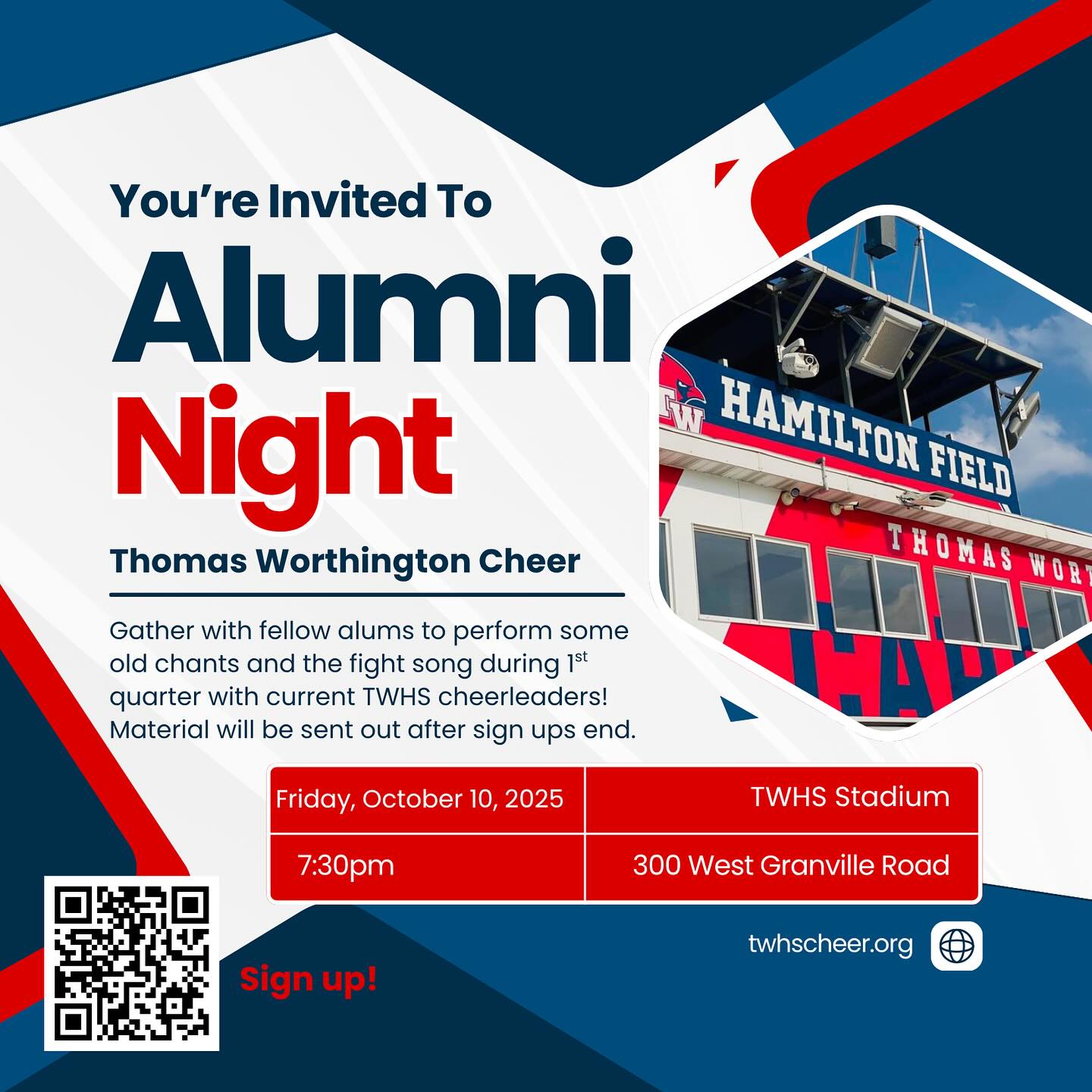 Alumni Cheerleader Night